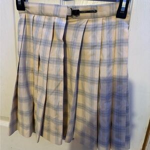 Plaid Pleated Skirt